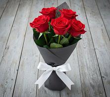 Букет 5 Красных роз Эдлесс Лав #REPLACE_PRED# Александрийской Ставропольского края