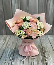 Букет цветов из:  Гвоздики, Розы и Хризантемы в Александрийской Ставропольского края