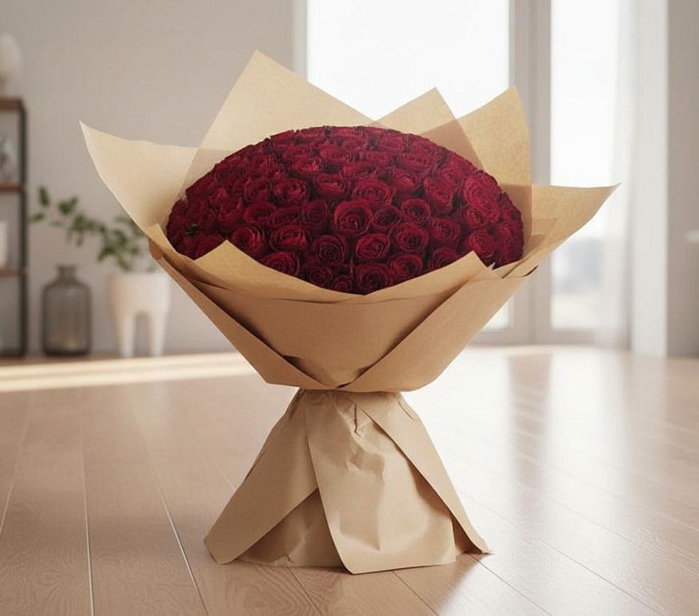 Букет 101 Красная роза в Александрийской Ставропольского края