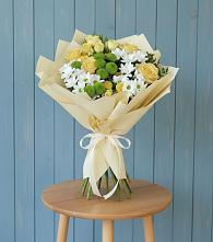 Букет цветов из:  Хризантемы и Розы #REPLACE_PRED# Александрийской Ставропольского края