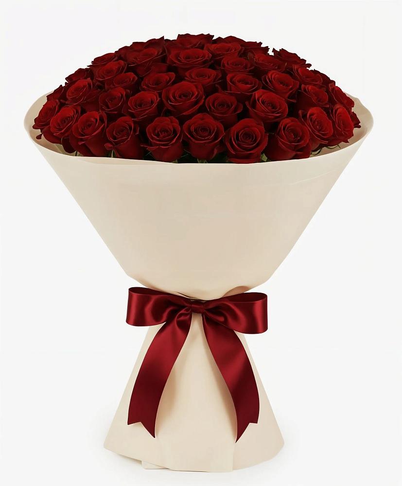 Букет 101 Бордовая роза Блэк Бакарра в Александрийской Ставропольского края