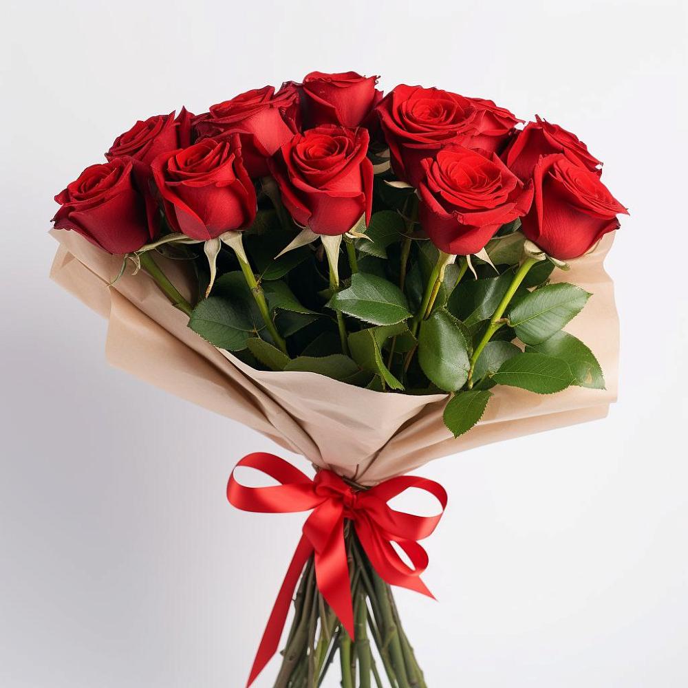 Букет 11 Красных роз Эдлесс Лав в Александрийской Ставропольского края