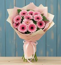 Букет пурпурно-розовый в Александрийской Ставропольского края Букет цветов из:  Герберы в Александрийской Ставропольского края