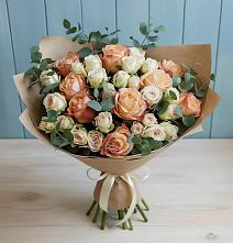 Букет цветов из:  Альстромерии и Розы в Александрийской Ставропольского края